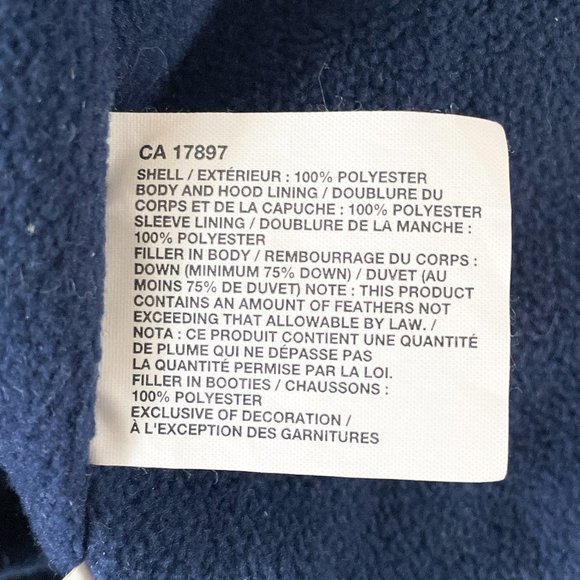 Gap Snowsuit baby bunting down filled with detachable booties unisex - Picture 11 of 11